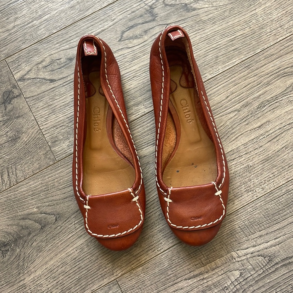 Chloe Leather Ballet Flats